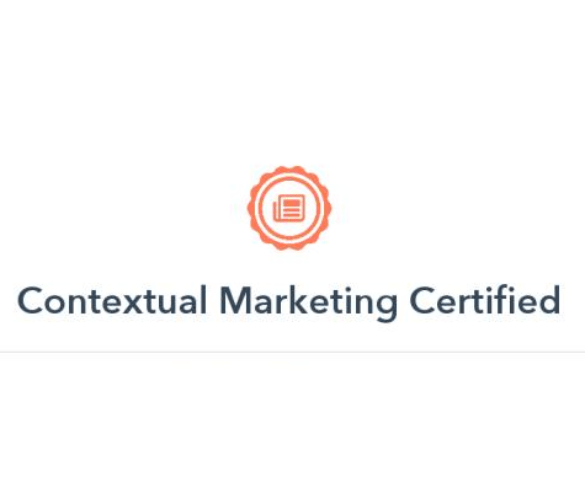 Hubspot Contextual Marketing Certification